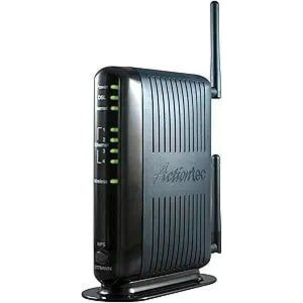 Actiontec Black DSL Modem Wireless Router 300 mbps 4 Port Network Model GT784WN - Picture 2 of 4